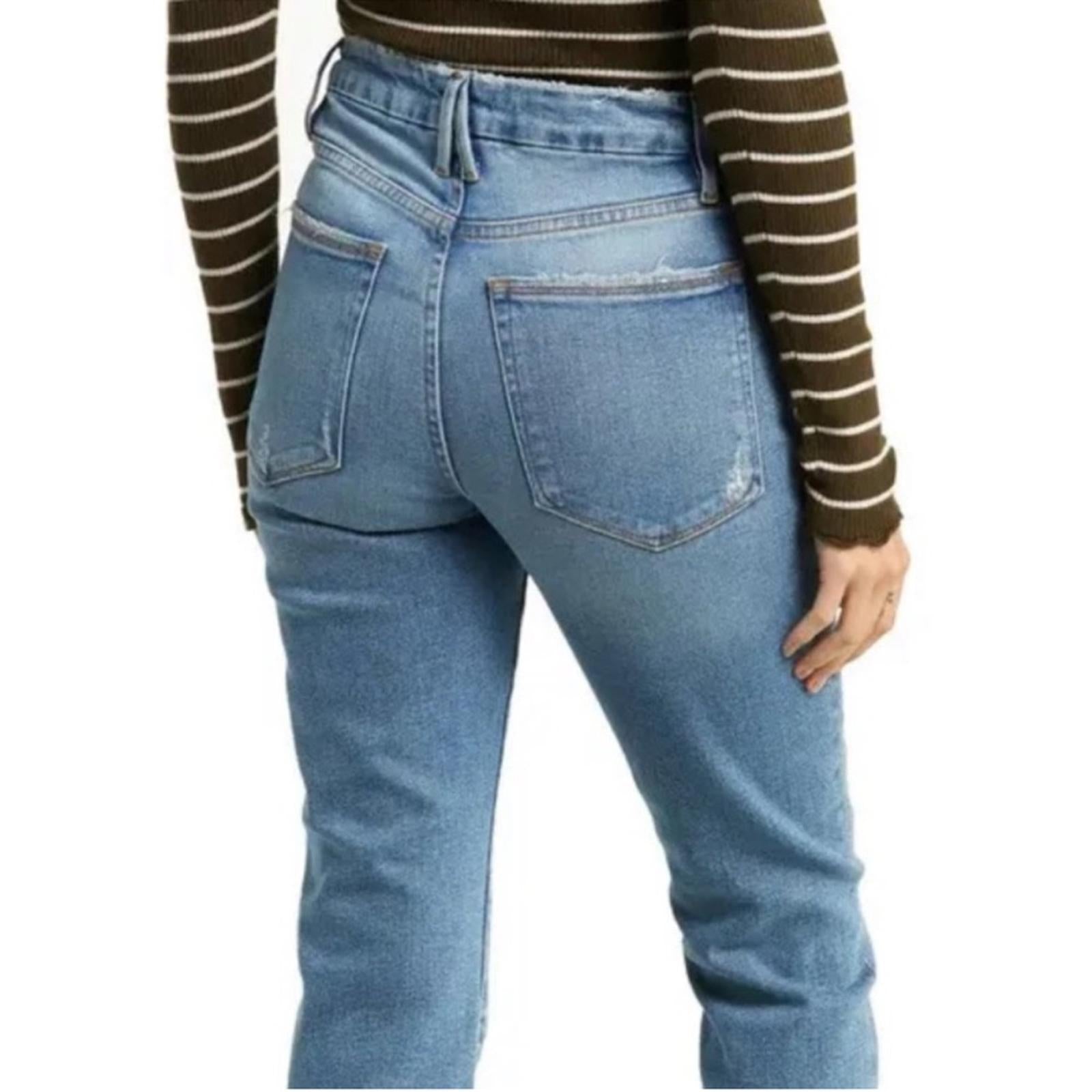 Good American Good Classic High-Rise Jeans in Light Blue, NWT, Size 16