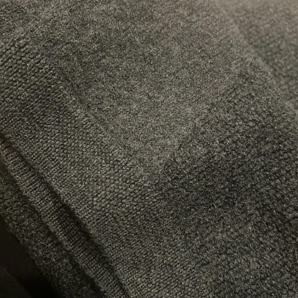 Trina Turk Merino Wool Knit Short Dolman Sleeve Sweater in Grey Size M EXCELLENT
