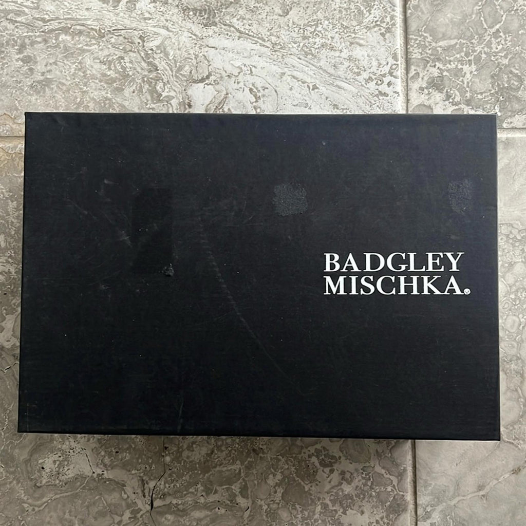 Badgley Mischka Ultima Strappy Block Heel Sandals in Silver, Size 11 New in Box