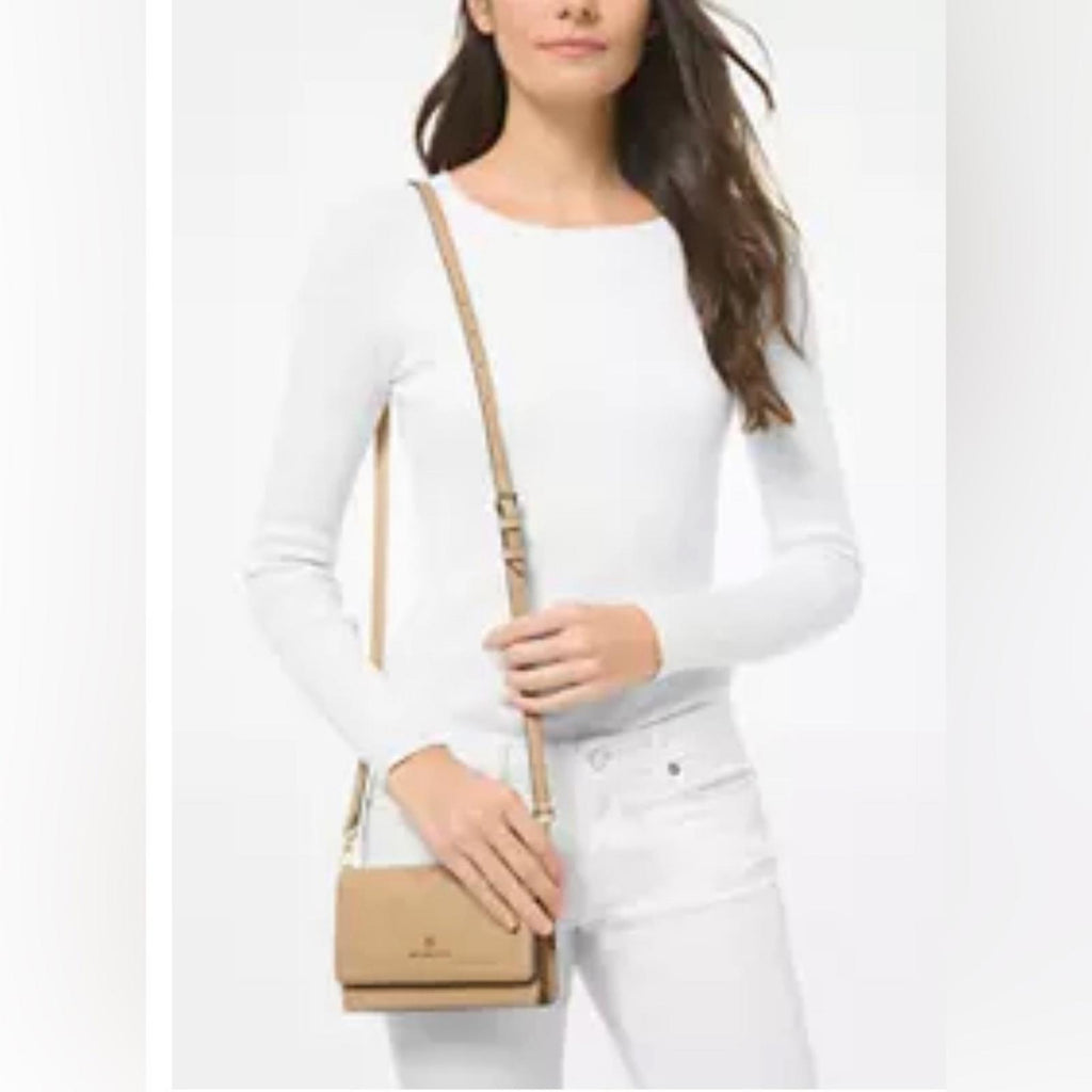 Michael Kors Jet Set Charm Small Phone Crossbody in Camel, New w/Tag
