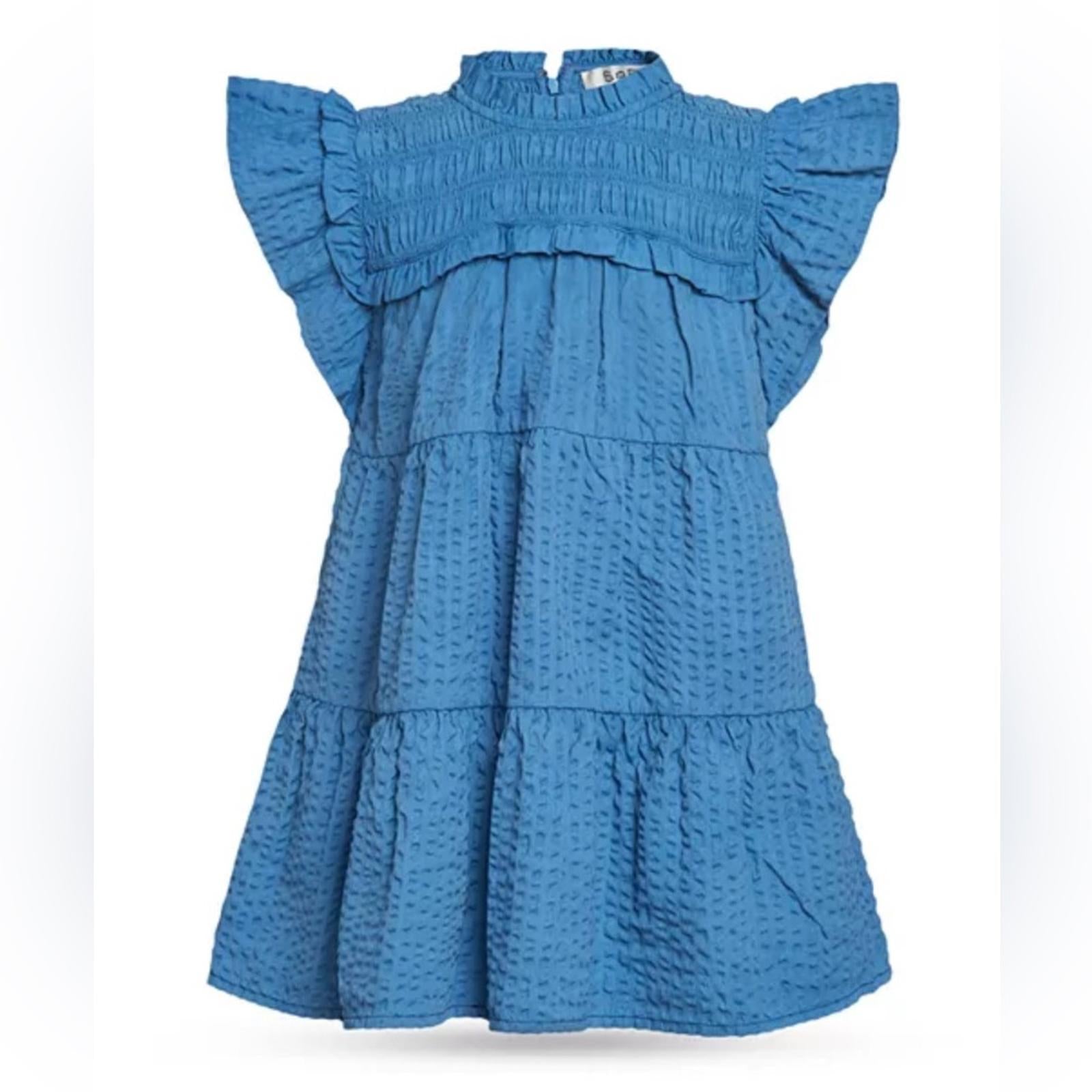 Sea Sevyn Pucker Smocked Dress in Blue, Size 12Y NEW w/Tag