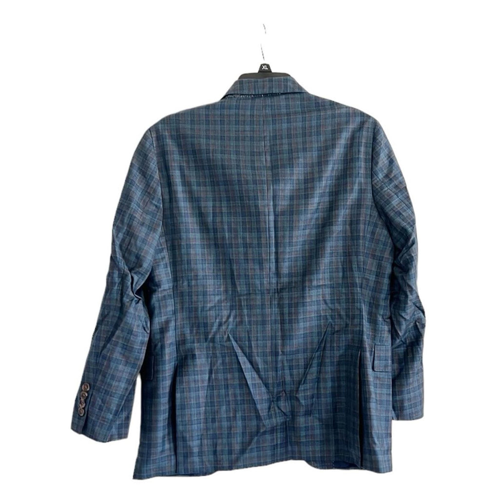 NEW Jack Victor Midland Contemporary Fit Plaid Wool Blazer, Size 36S Retail $798