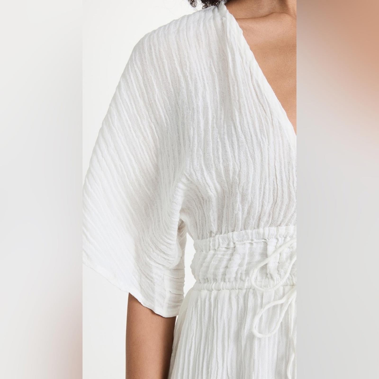 Faithfull the Brand Coralia Mini Dress in White, Size S New w/Tag $209