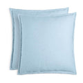 2 Sky Textured Matelasse Euro Sham in Coast Blue, New w/Tag Retail $170