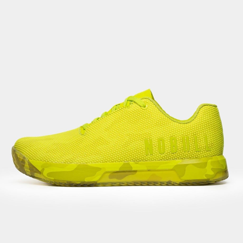 NOBULL Impact Neon Camo Sneakers SuperFabric Trainers Size 6.5 EU 37 New in Box