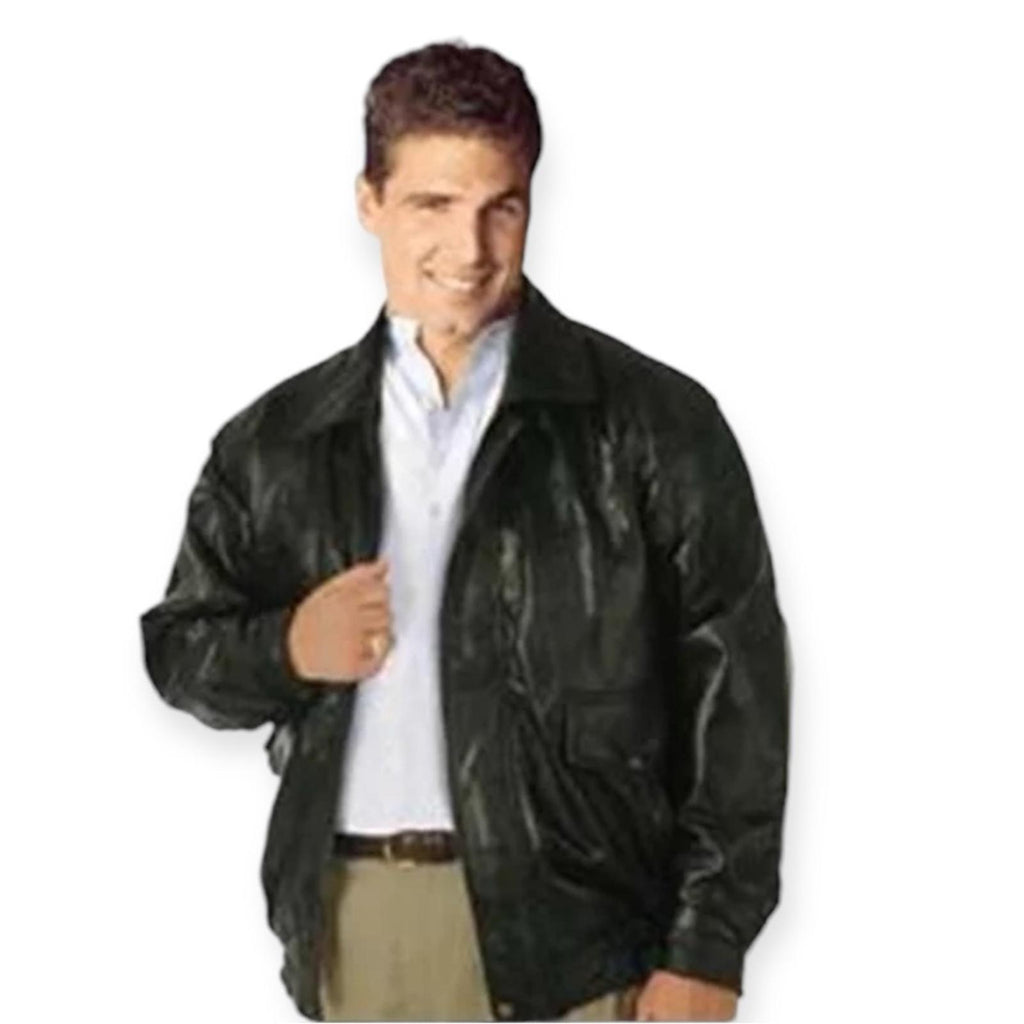 NWT Napoline Leather Outfitters Genuine Leather Jacket, Black Size M $199.95