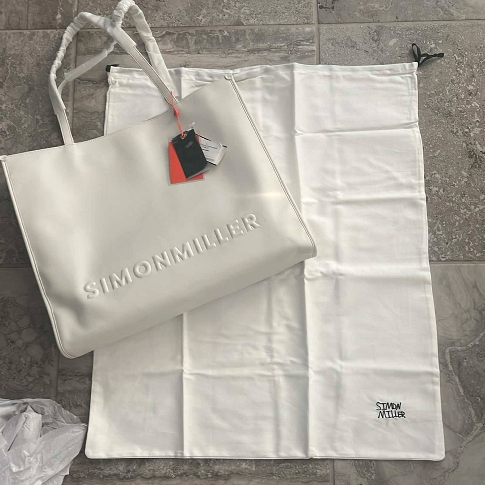 Simon Miller Logo Studio Tote in White, New with Tag