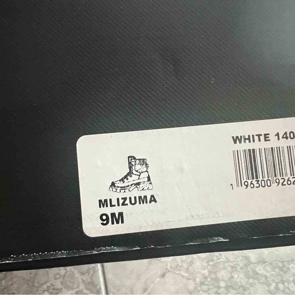 Marc Fisher LTD Izuma Lugsole Boots in White/Black, Size 9, New in Box
