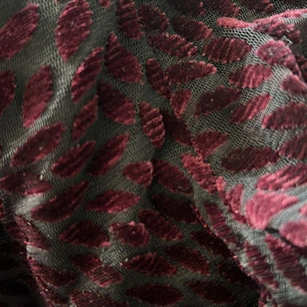 Ramy Brook Aman Mini Dress in Velvet Burnout Print Plum Berry Size XL NWT $395