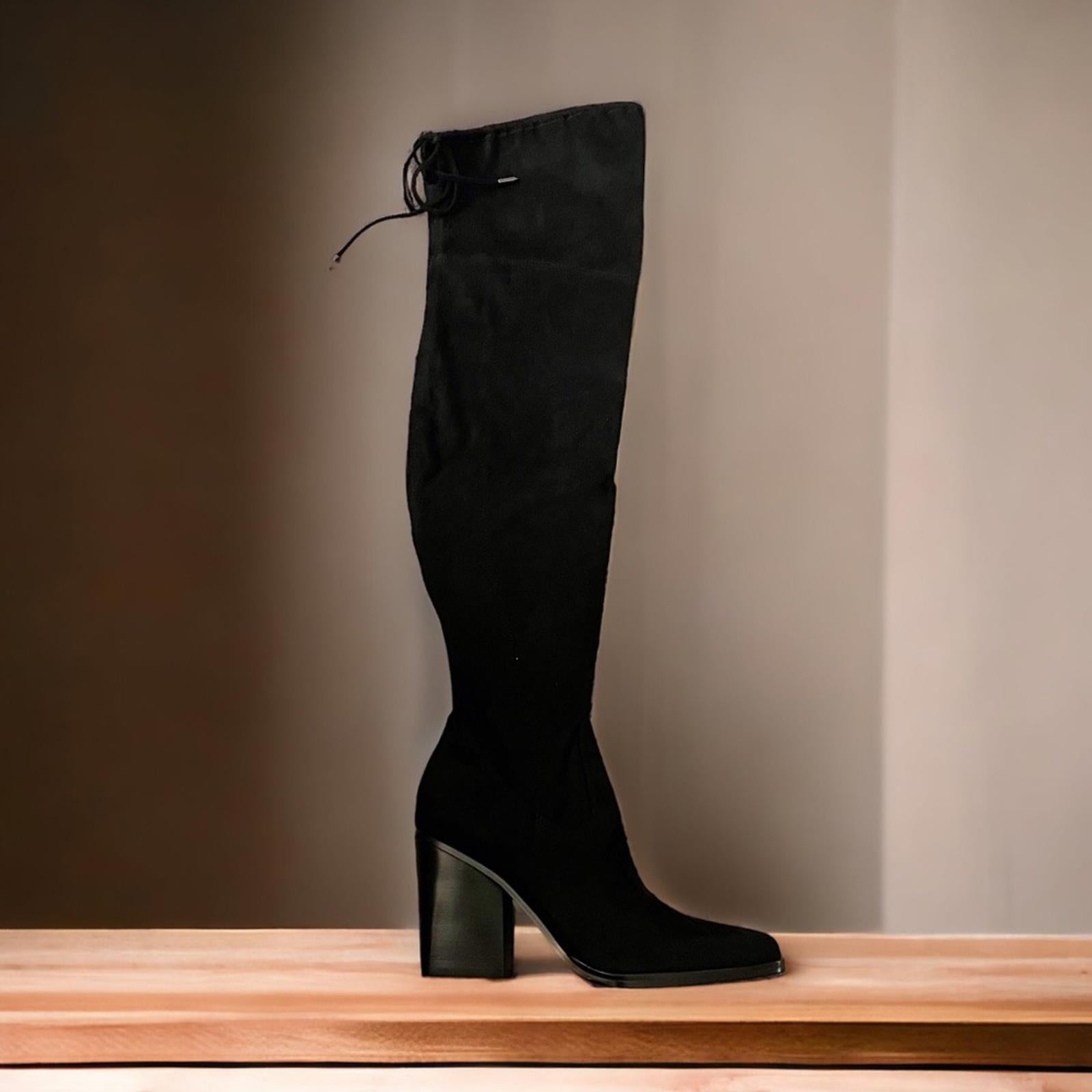 Marc Fisher Okun Thigh High Boots in Black, Size 5 New in Box EXCELLENT!