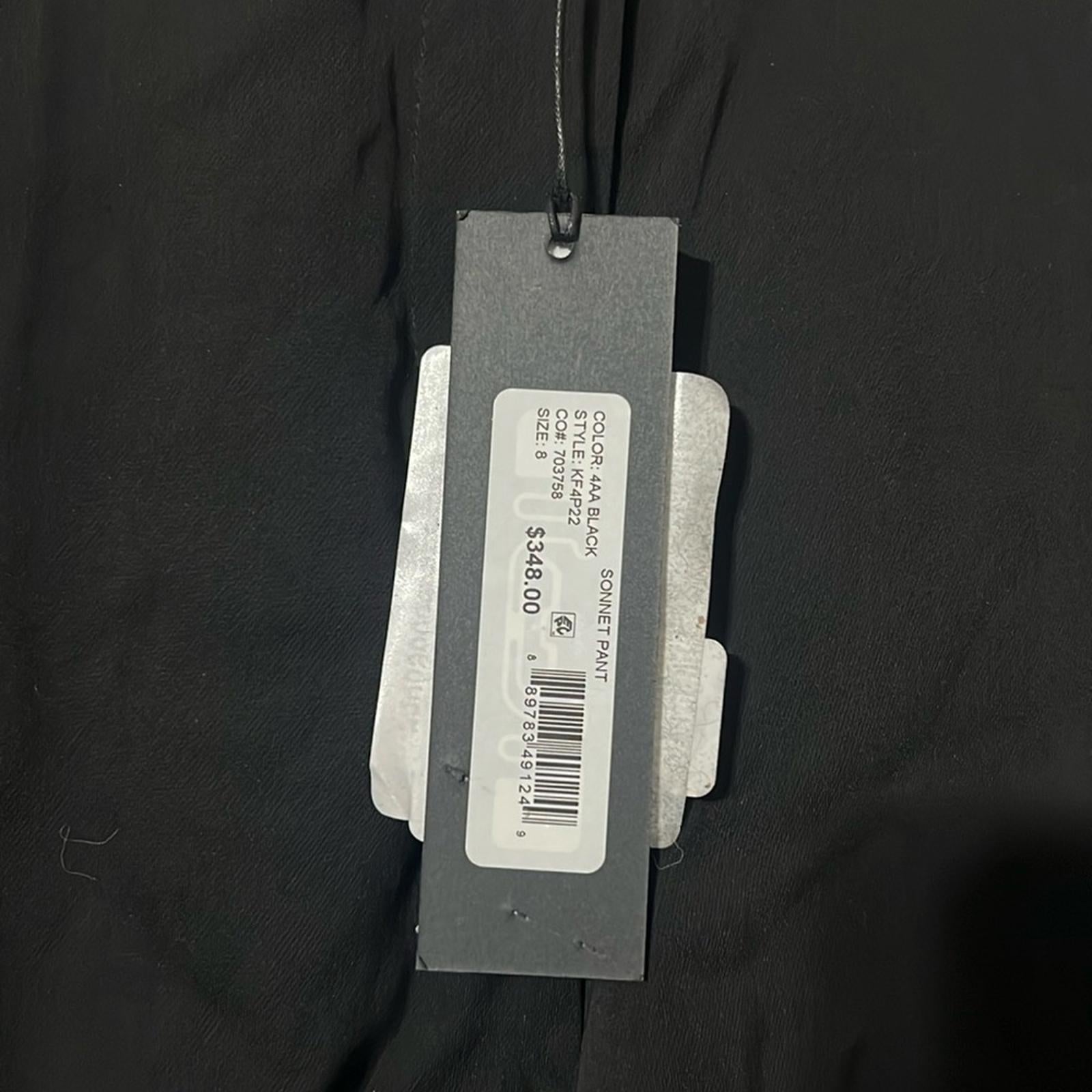 Kobi Halperin Sonnet Pants in Black, NWT, Size 8 Retail $348