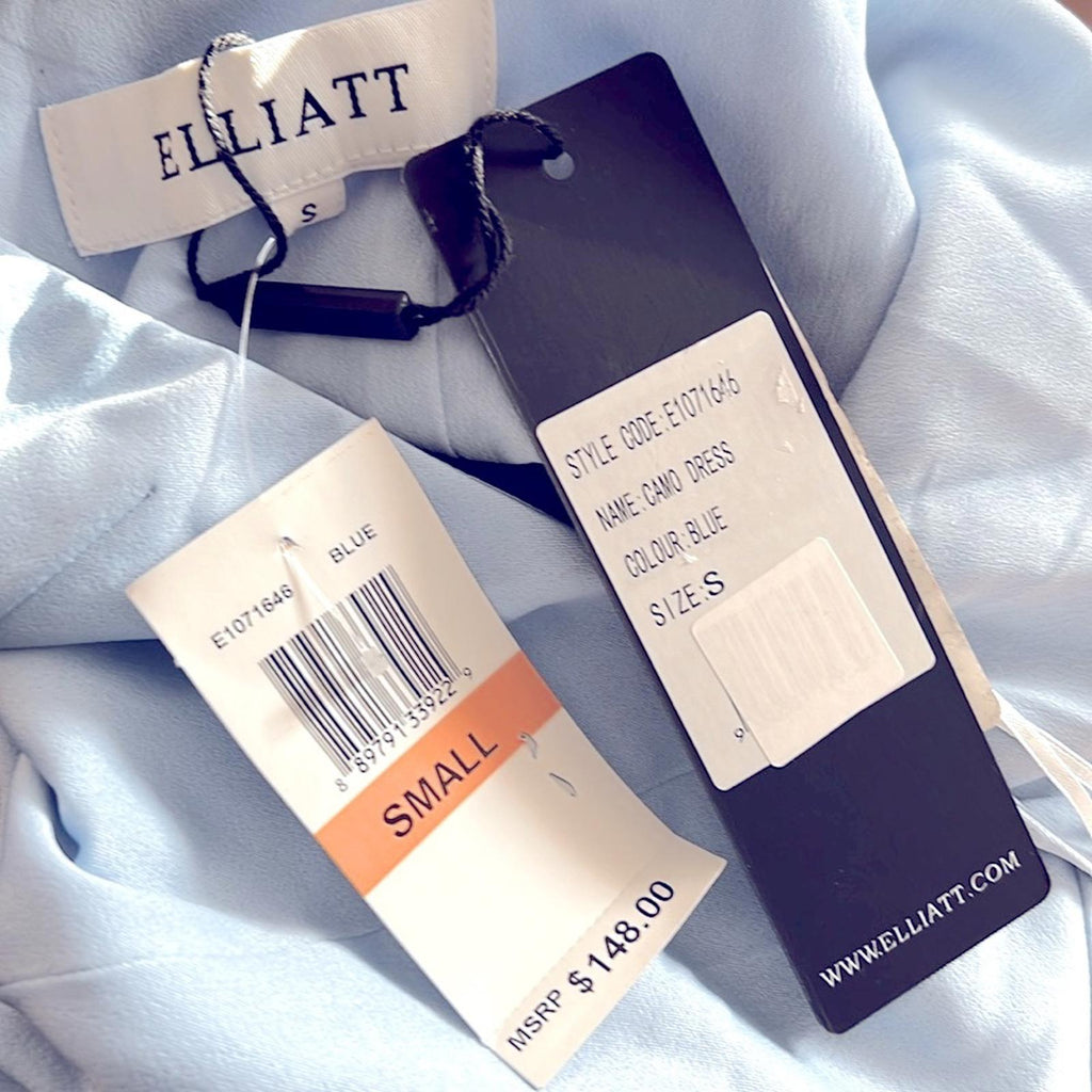 NEW Elliat Camo Dress in Baby Blue, Size 4 New with Tag l