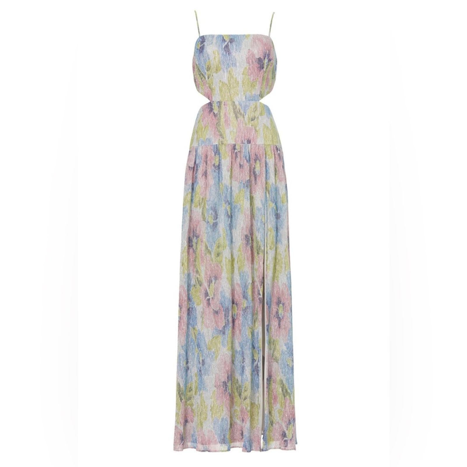 Liv Foster Printed Cutout Pleat Front Dress, Size 10 New w/Tag Retail $295
