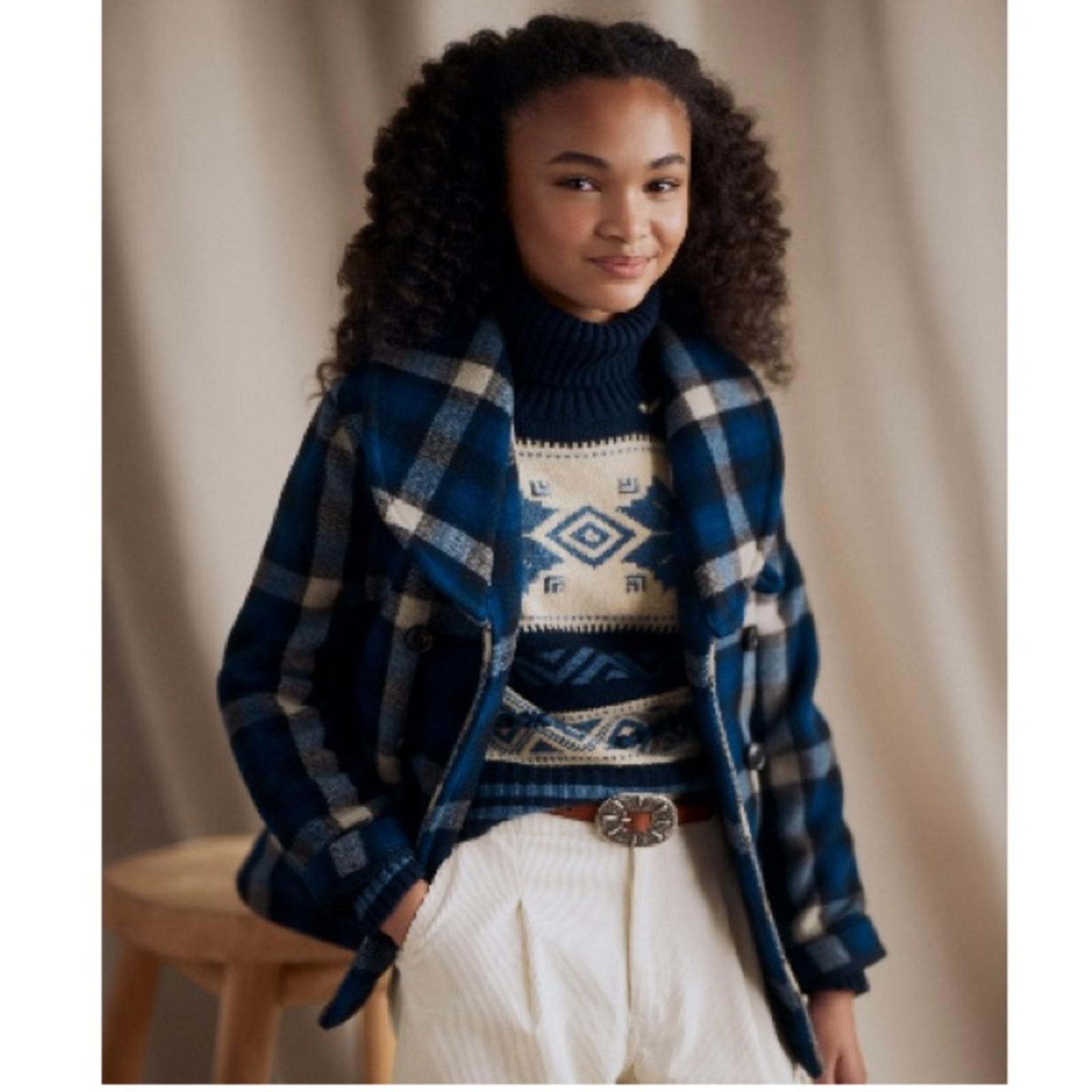 Polo Ralph Lauren Fair Isle Wool-Blend Turtleneck Sweater, Size L(12-14) NWT