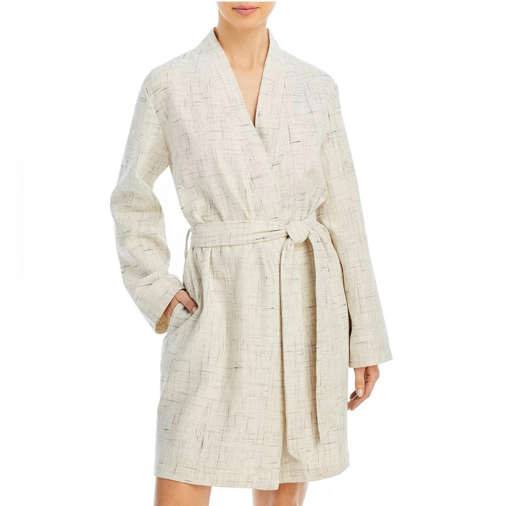 Hudson Park Collection Strié Print Waffle Bathrobe, Size S/M New w/Tag
