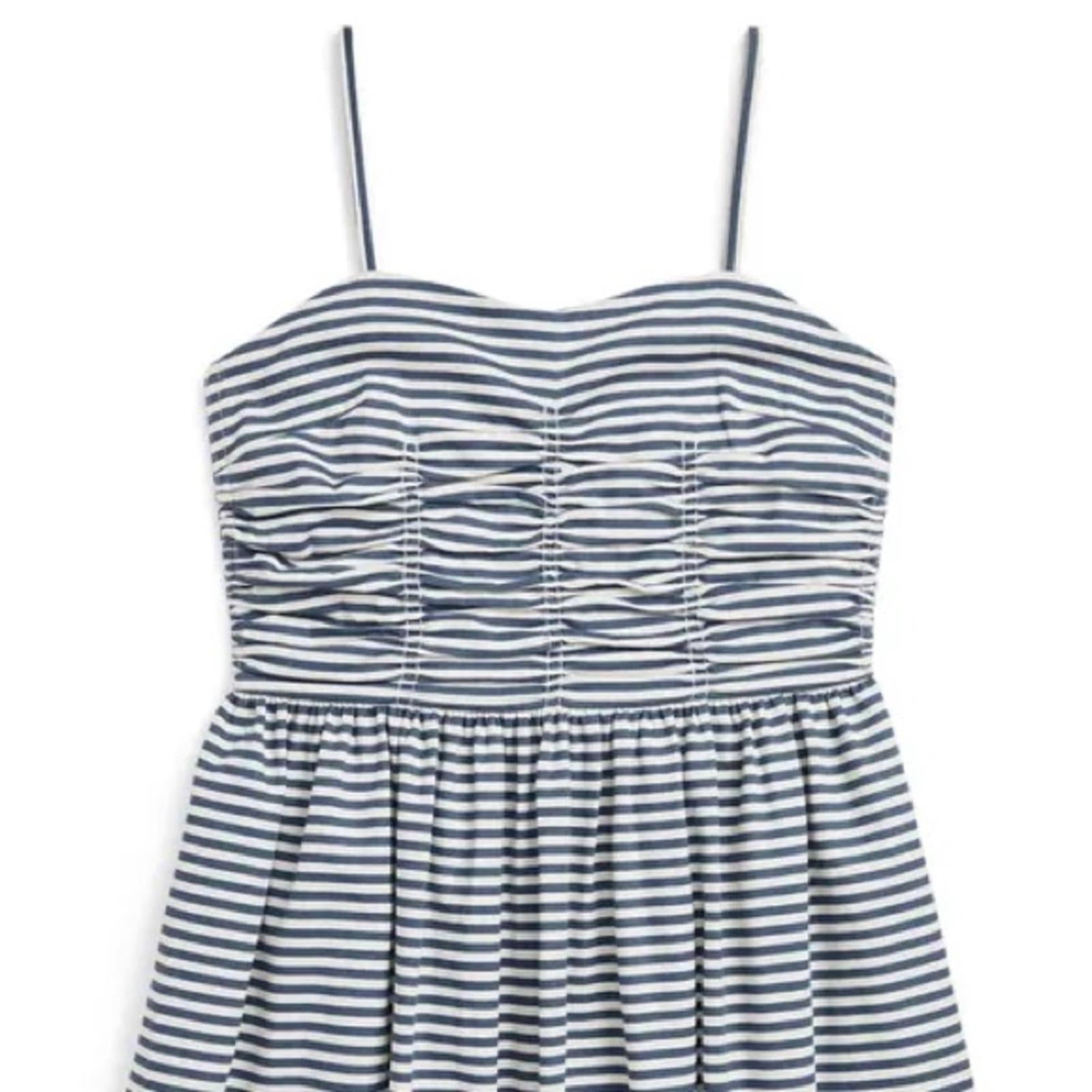 Polo Ralph Lauren Girl's Striped Cotton Sleeveless Dress in Blue, Size 10, NWT