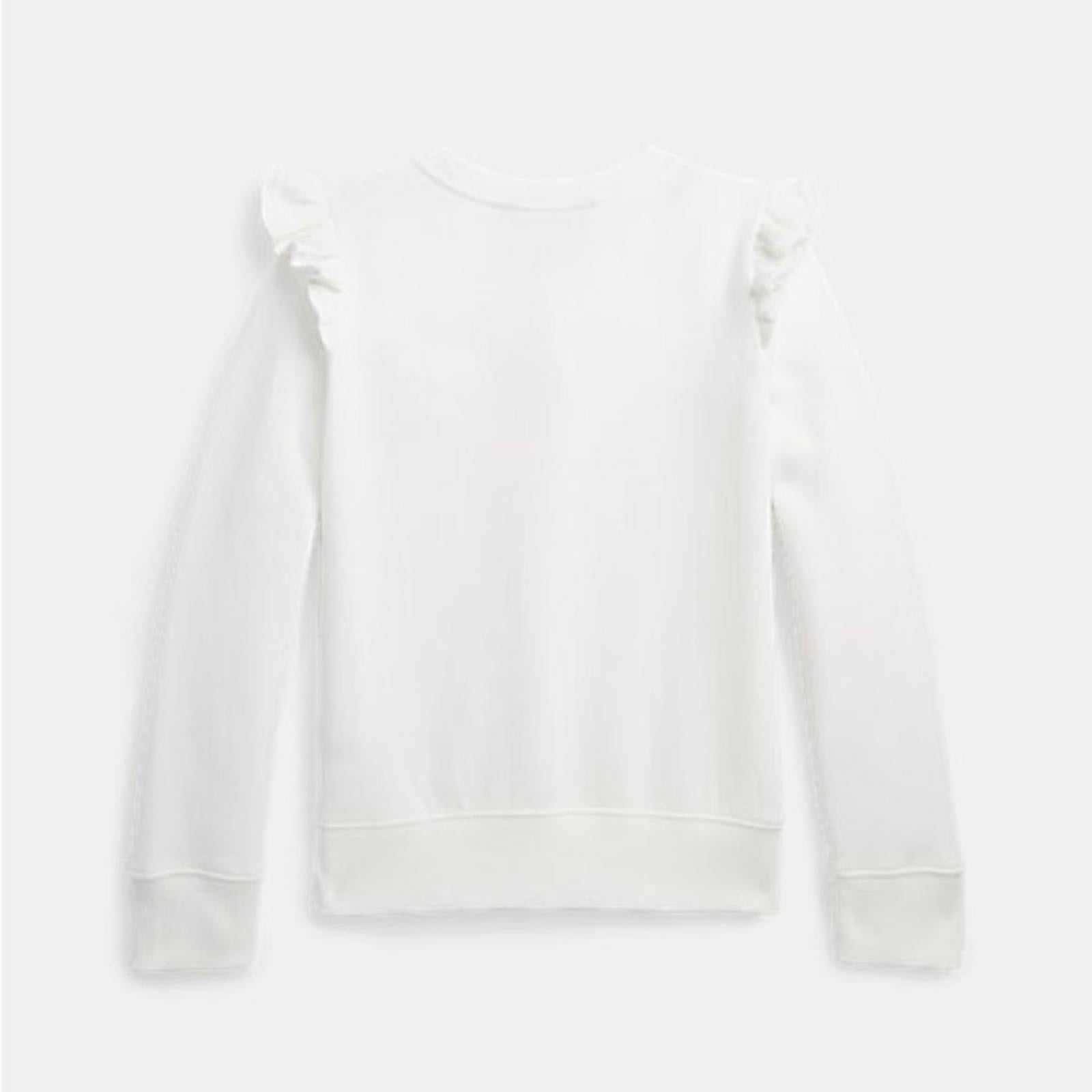 Polo Ralph Lauren Long Sleeve Ruffled Fleece Sweatshirt, Big Girls XL (16) NWT