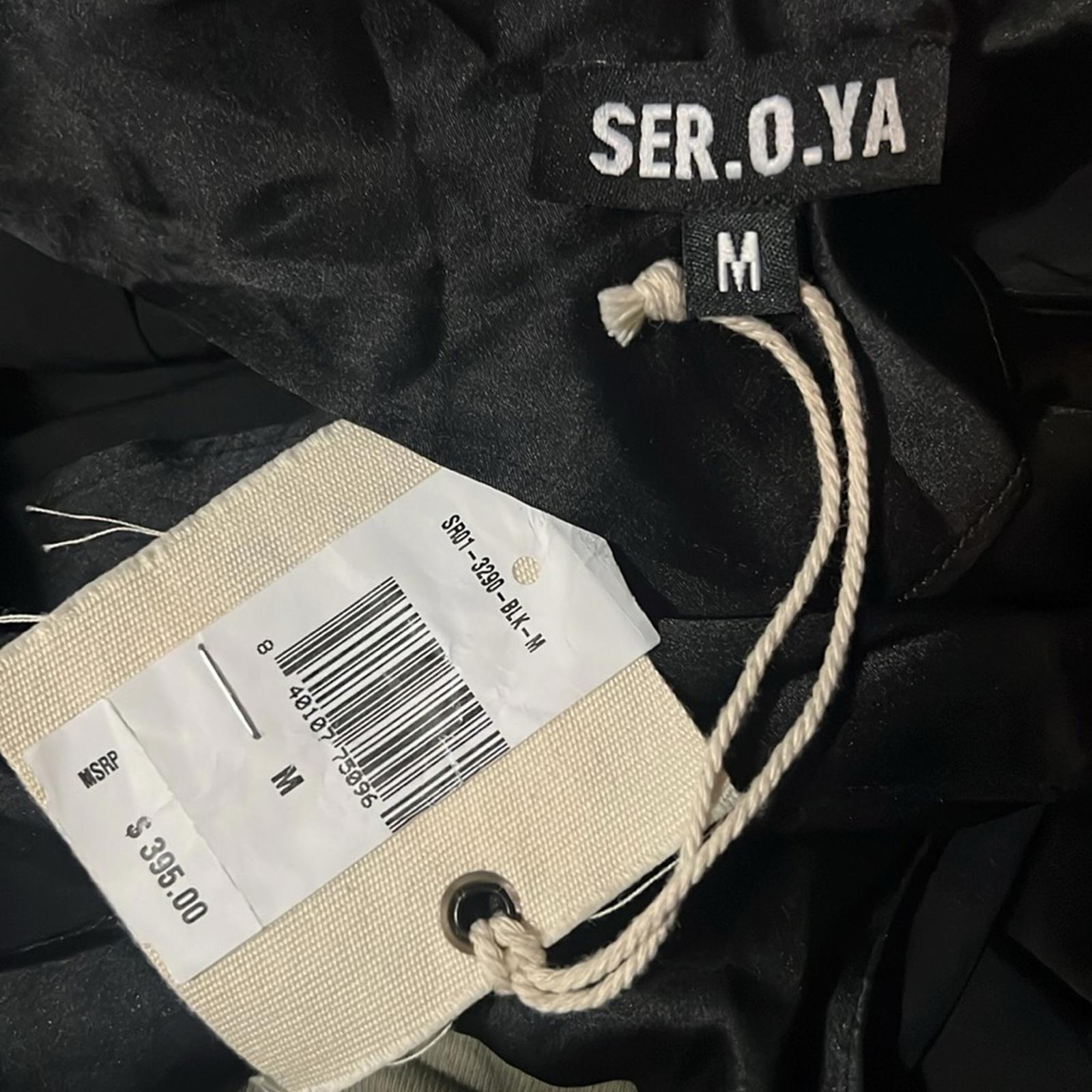 SER.O.YA Emma Sleeveless Silk Stretch Dress in Black, NWT, Size M