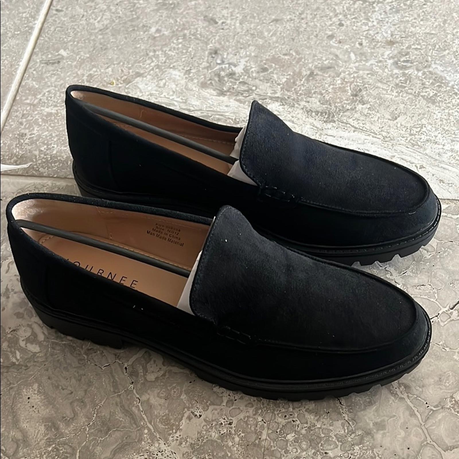 Journee Collection BLACK Tru Comfort Foam Narrow Width Erika Flats, NWT, Size 12