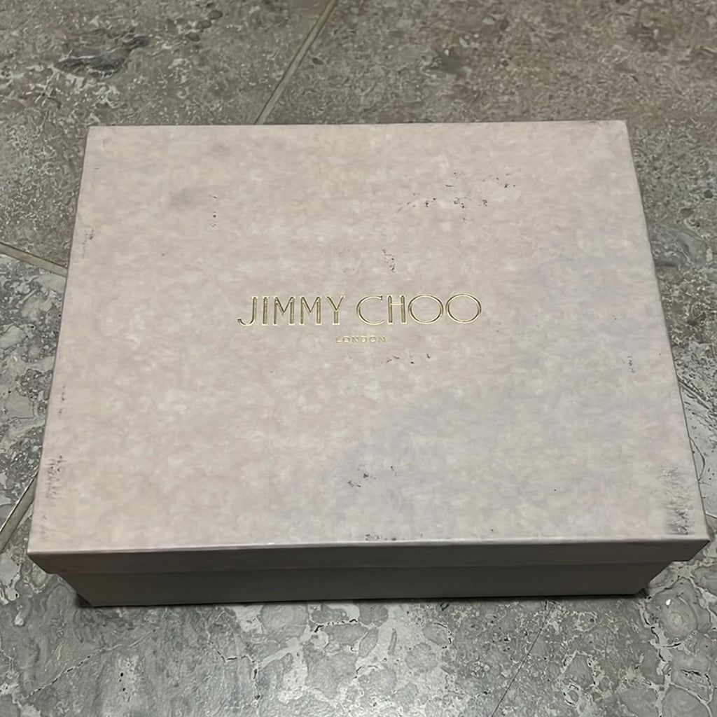 Jimmy Choo Basil Ankle Strap High Heel Black Sandals, Size 35 NEW in Box+DustBag