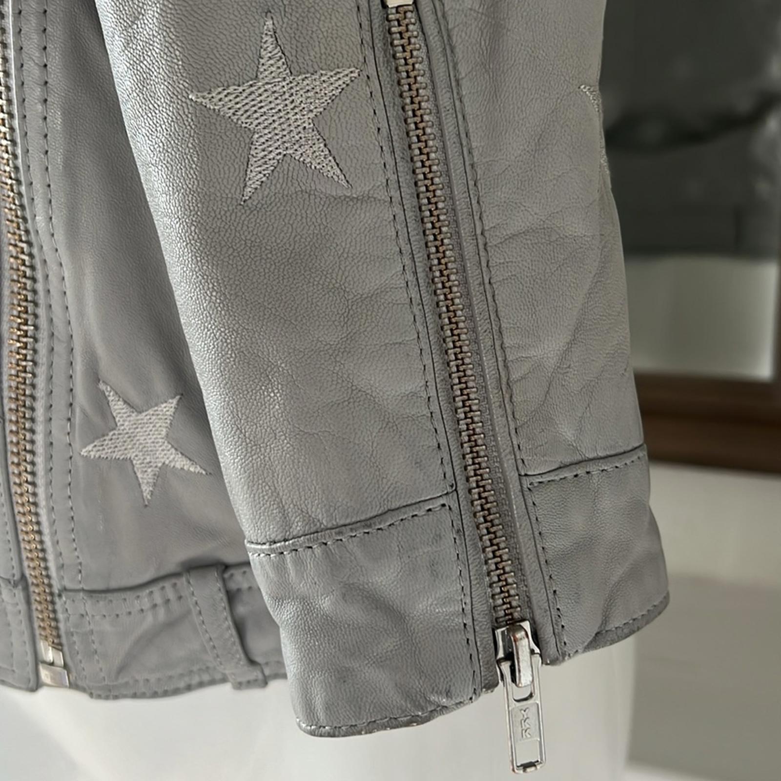 Samantha Sipos Seeing Stars Lambskin Leather Jacket, Size Small Retail $1,895