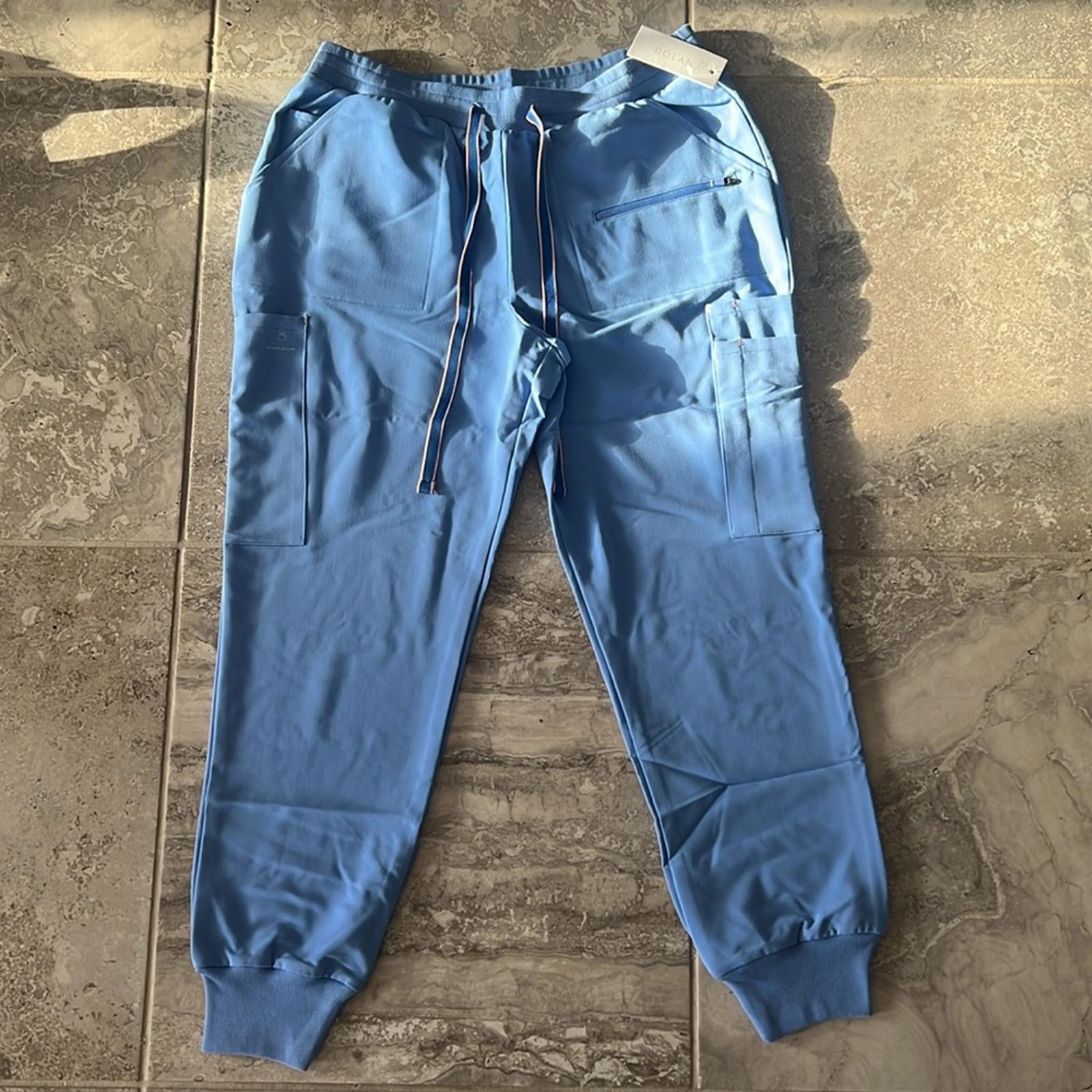 Dolan Hope 10-Pocket Scrub Jogger Pant in Ciel Blue, Size M New w/Tag