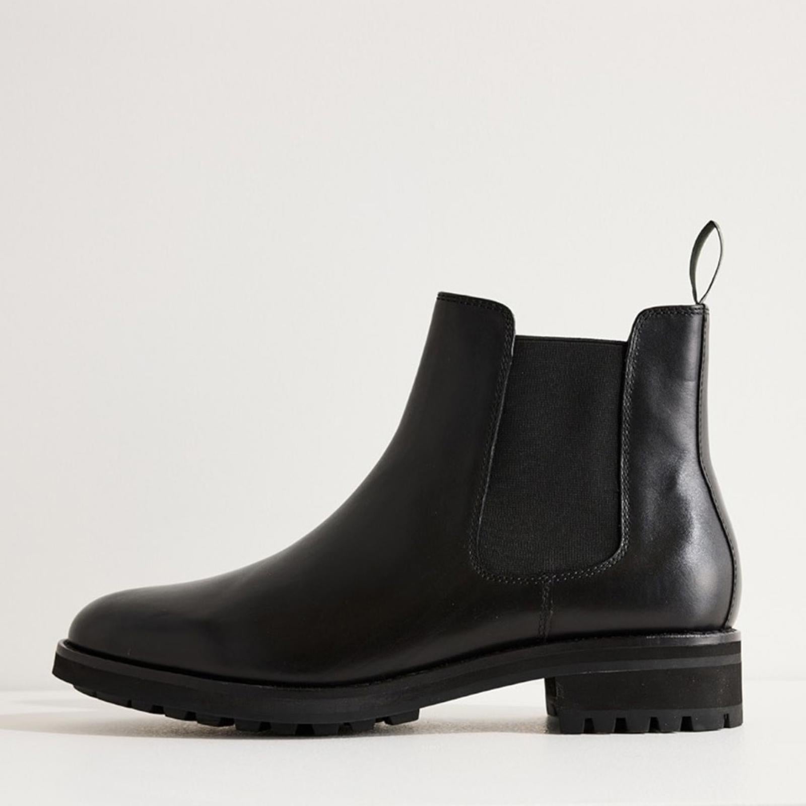 Polo Ralph Lauren Bryson Leather Chelsea Boots w/ Elastic Panels, NWT, Size 8.5