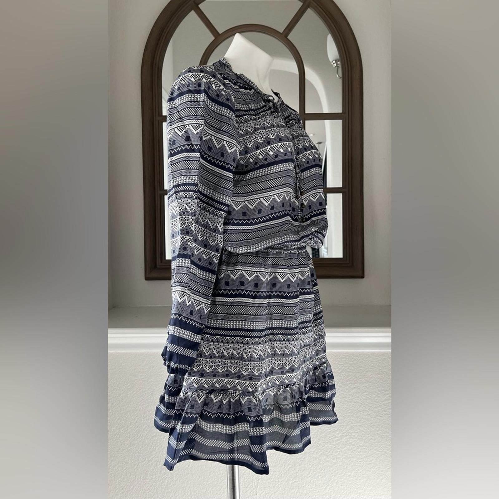 Veronica Beard Agathe Silk Multipattern Dress, Size 8 Retail $595 (Excellent)