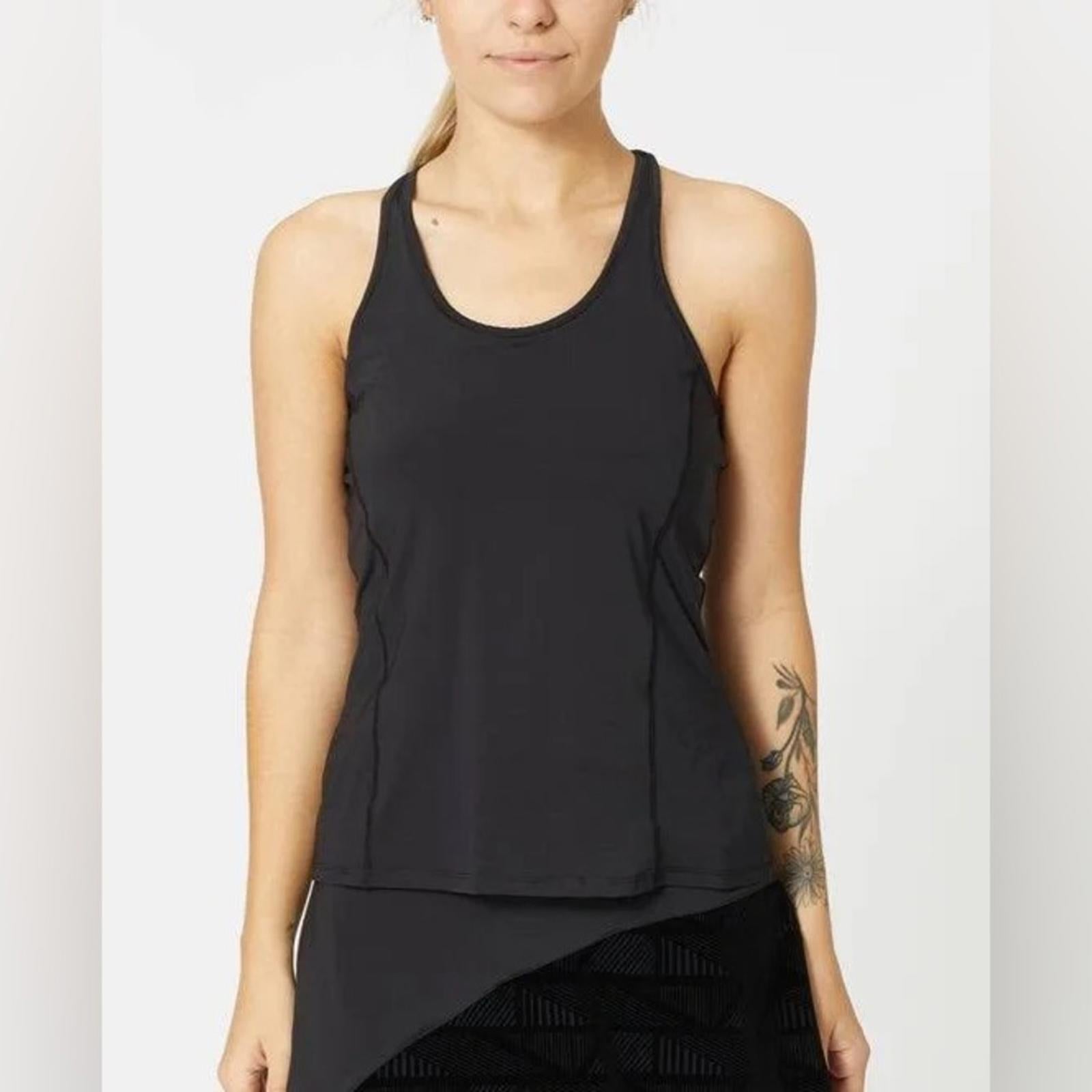 NWT Fila Essentials Racerback Tank in Black, Size M New w/Tag Retail $48