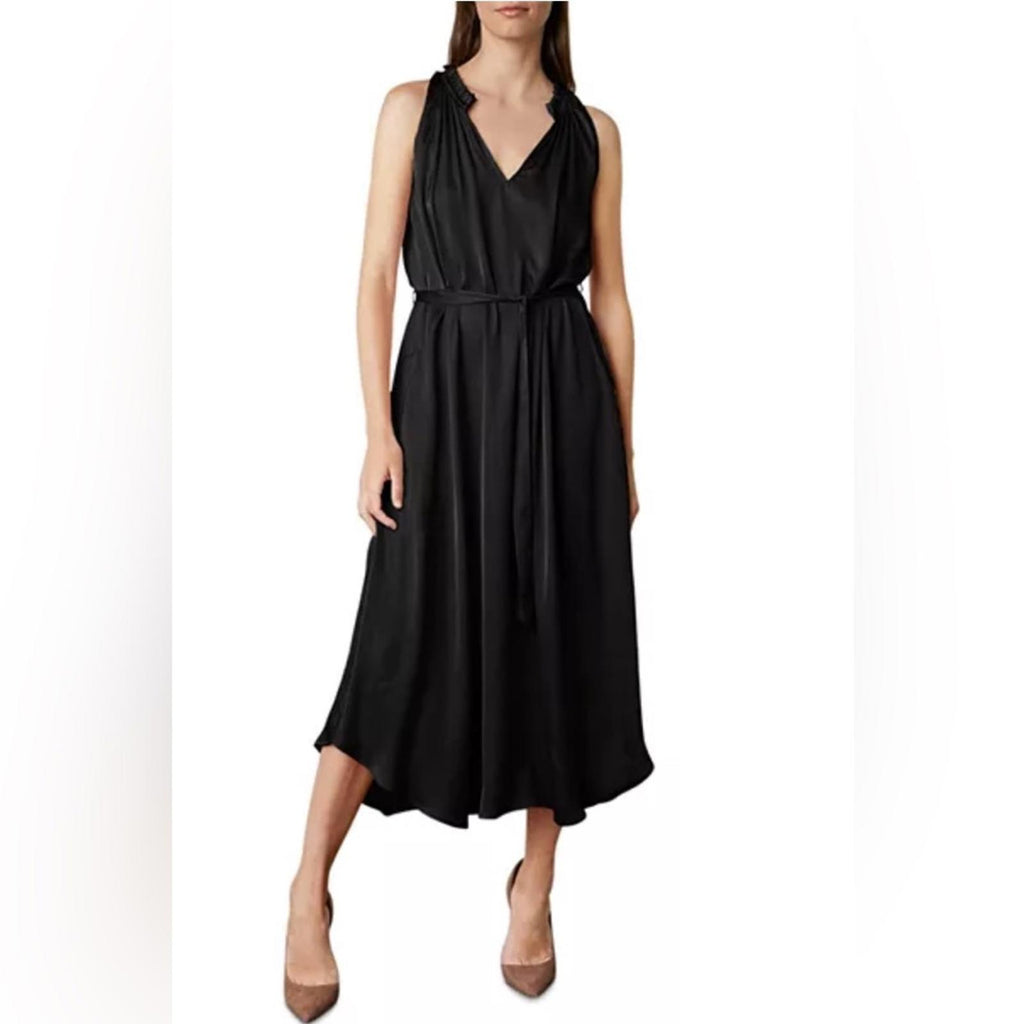 NEW Velvet by Graham & Spencer Sleeveless Midi Dress, Blk Size XL New w/Tag $257