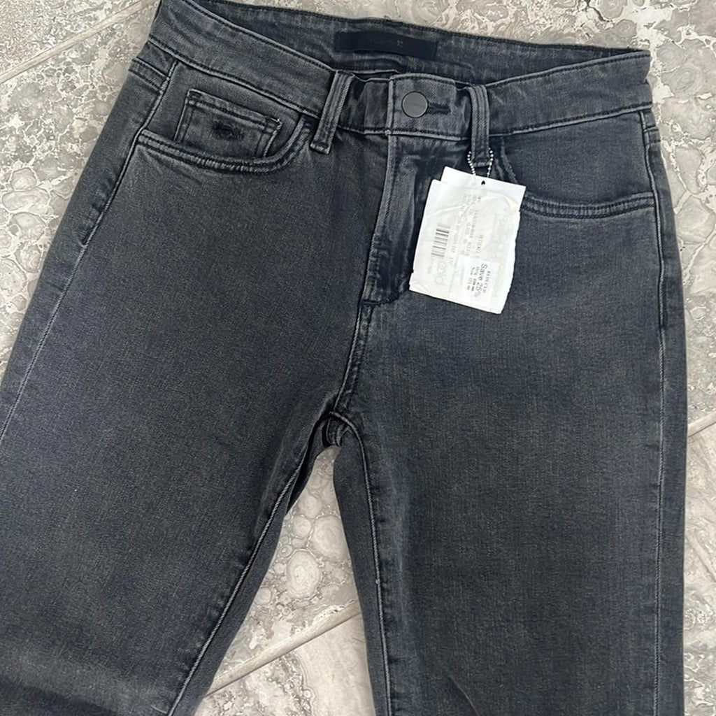 Joe’s The Lara Mid-Rise Cigarette Ankle Distressed Jeans in Black, NEW, Size 27