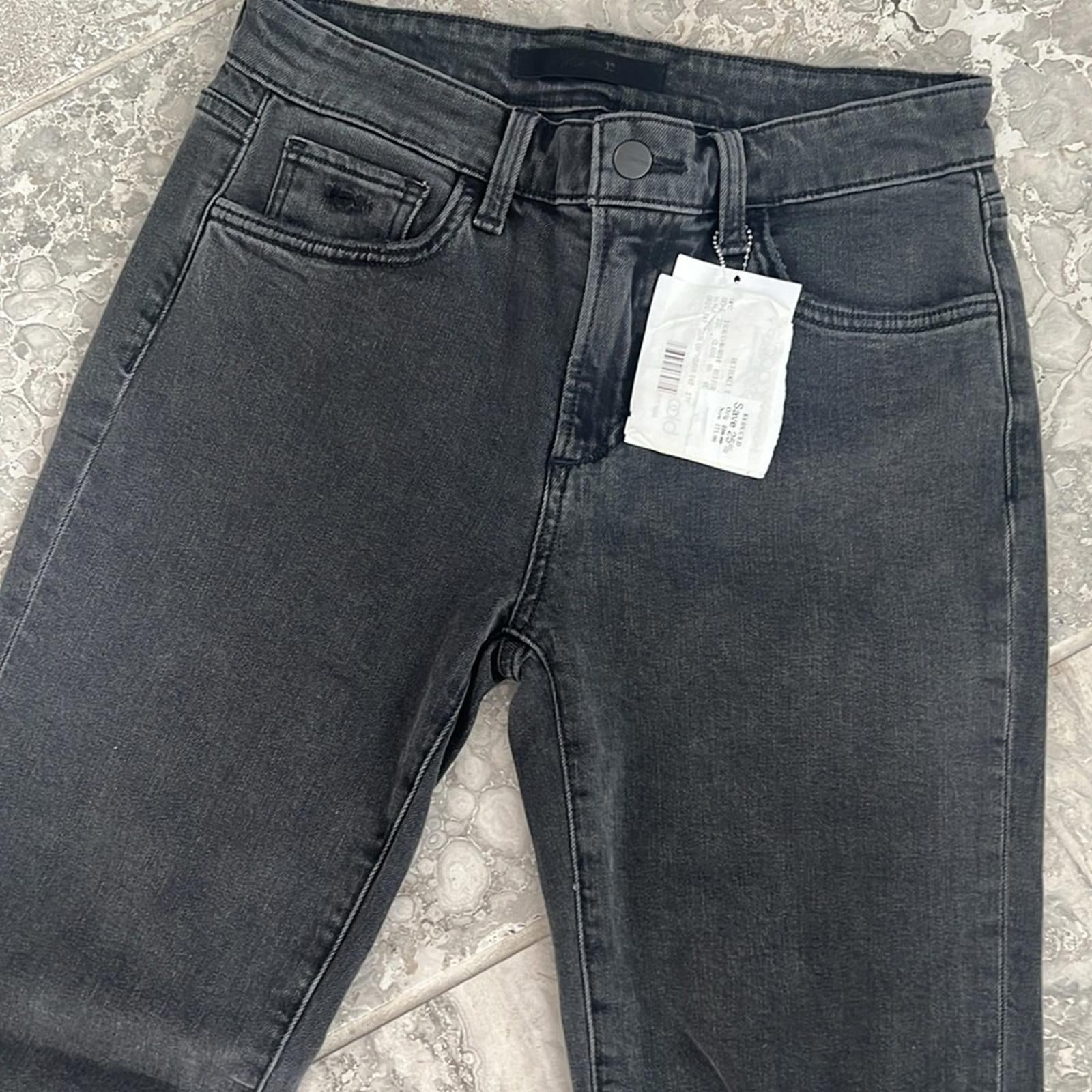 Joe’s The Lara Mid-Rise Cigarette Ankle Distressed Jeans in Black, NEW, Size 27