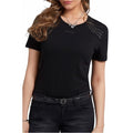 Guess Eco Katarina Embellished Crewneck Tee in Jet Black, New w/Tag $79