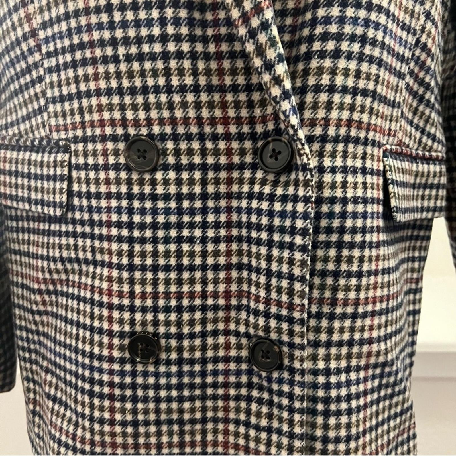 Rails Jac Double Breasted Blazer, Houndstooth Cardinal Pine Size M New w/Tag