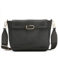 DKNY Penelope Small Flap Crossbody in Black/Gold, Retail $168