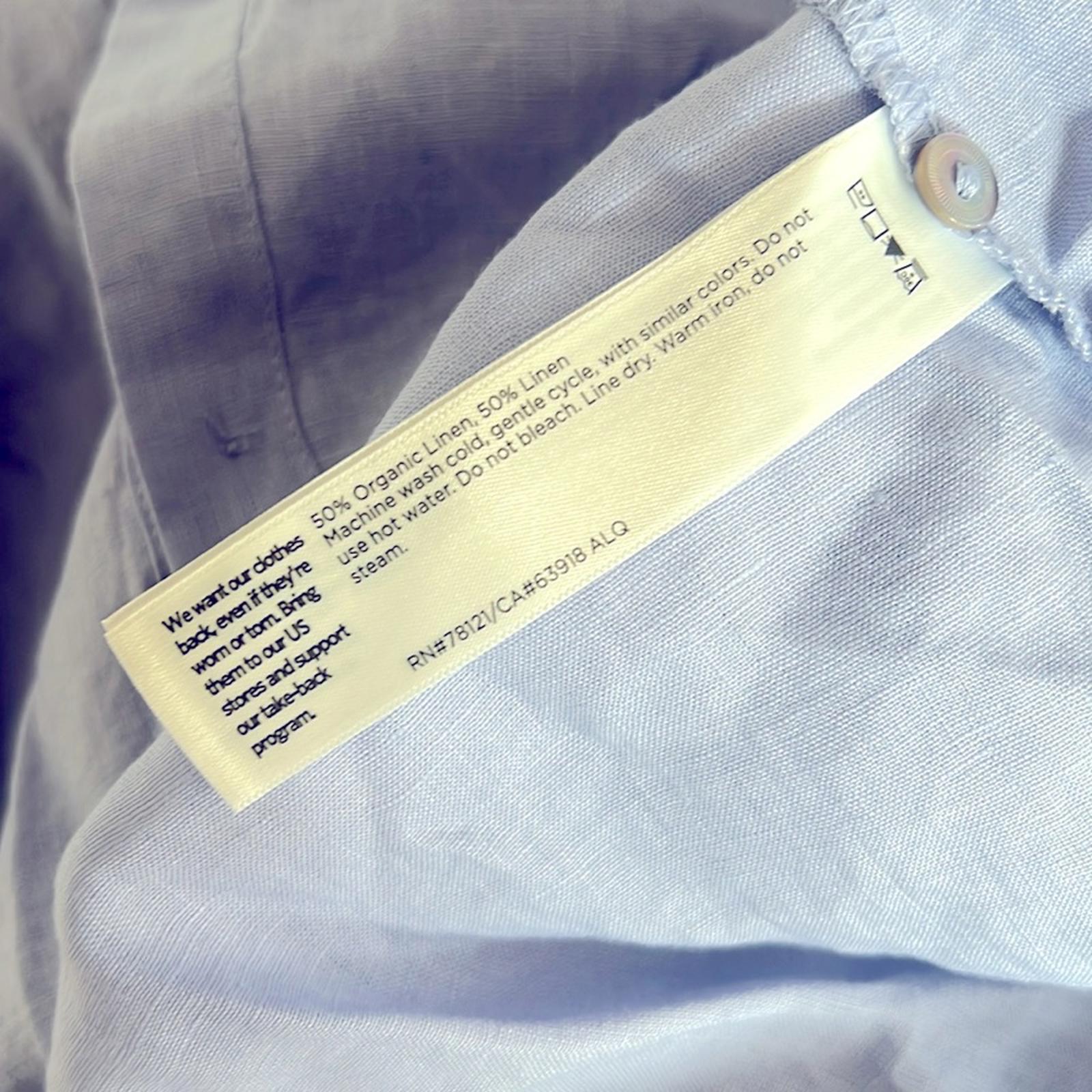 Eileen Fisher Handkerchief Linen Classic Collar Shirt, Size L New w/Tag SOLD OUT