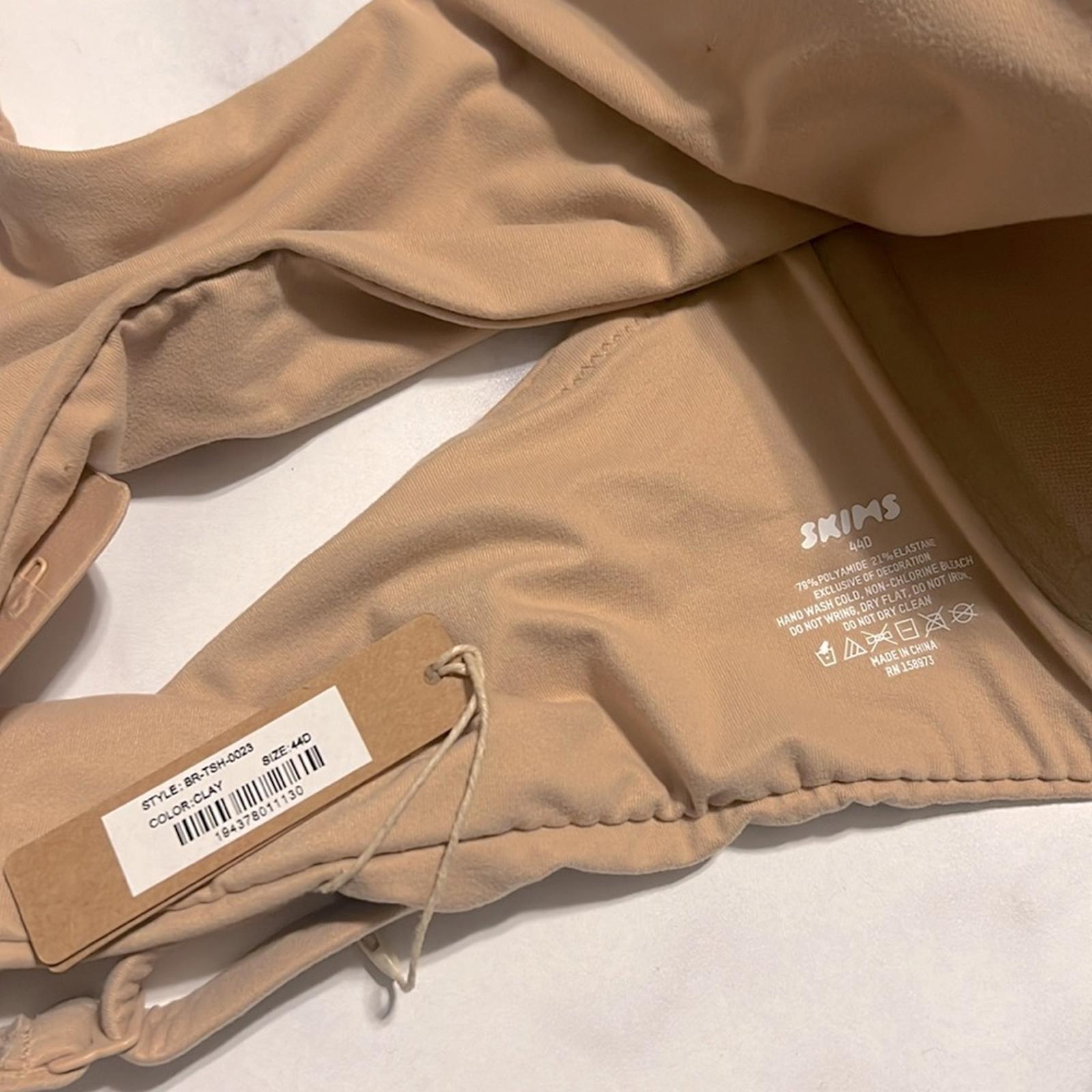 New SKIMS Clay Fits Everybody T-Shirt Bra, Plus Size 44D New w/Tag