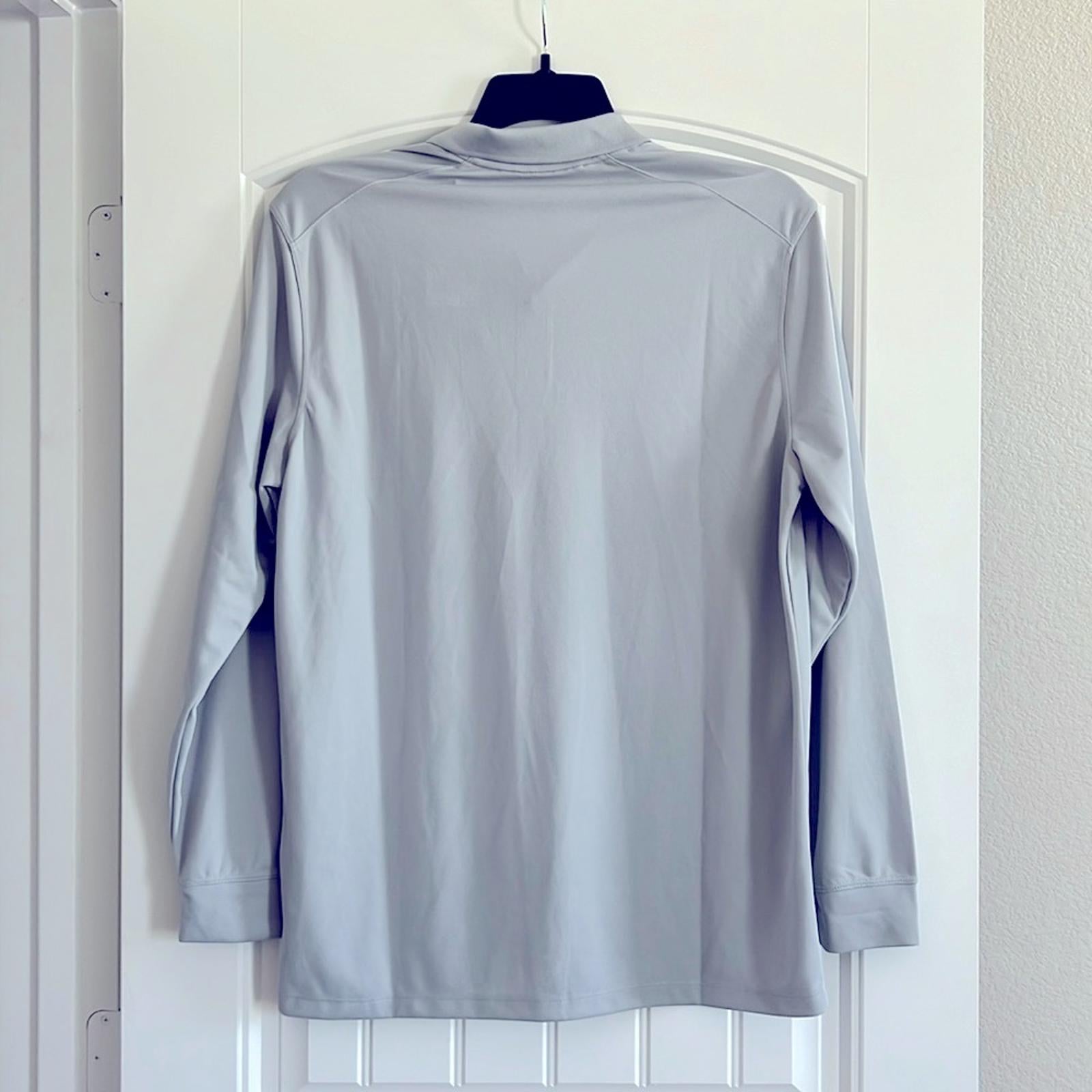 Nike Dri-FIT Victory Men's Long-Sleeve Golf Polo, Grey Size M New w/Tag