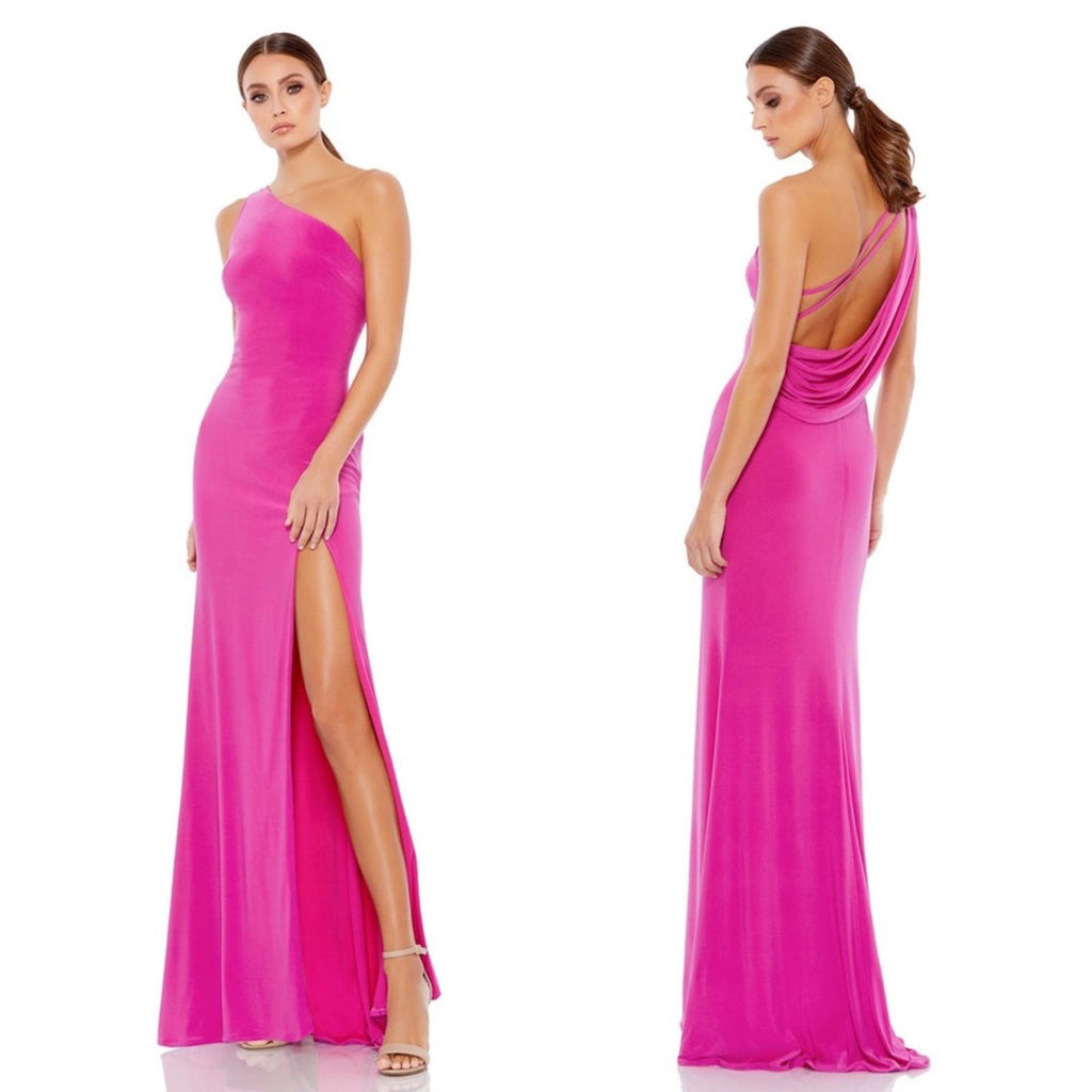 Mac Duggal IEENA Draped Back Gown/Dress in Candy Pink, Size 2 New w/Tag