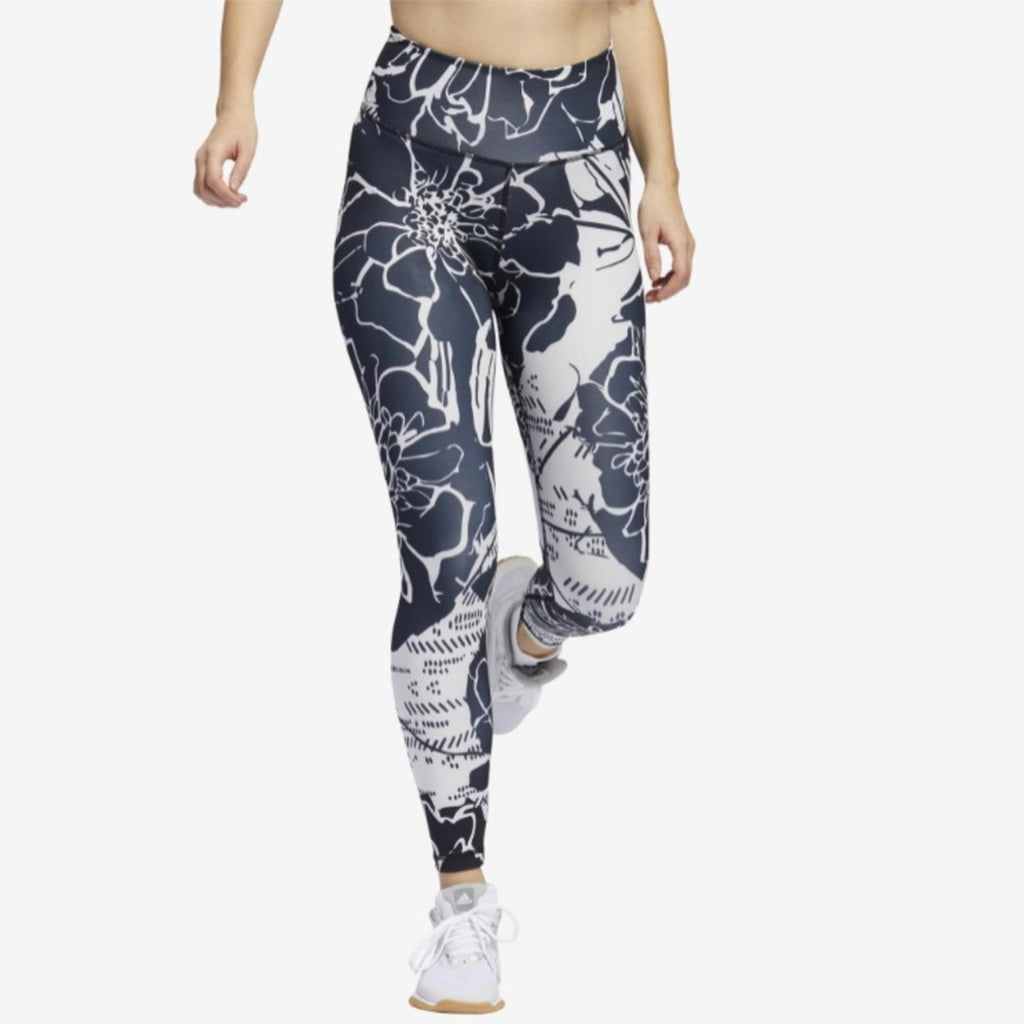Adidas 7/8 Flower Tights Size XS New w/Tag Retail $65