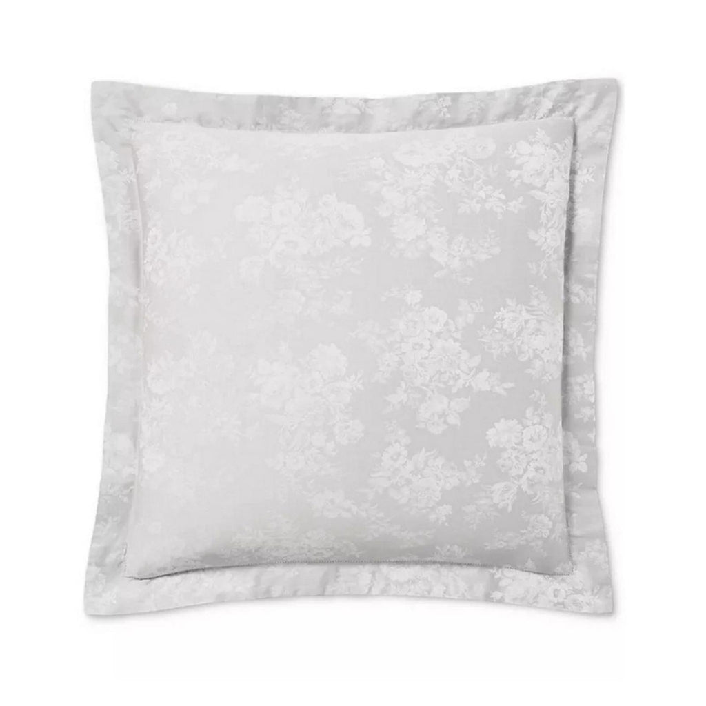 Lauren Ralph Lauren Mya Jacquard Weave Cotton Euro Sham in White, NWT $170