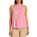 Ramy Brook Harlie Paisley Halter Neck Tank Top, Pink Size S New w/Tag $295