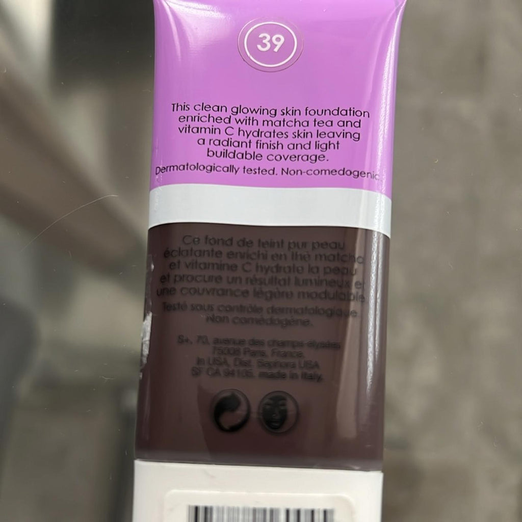 Sephora Collection Clean Glowing Skin Foundation, Shade 39 NEW | Sealed