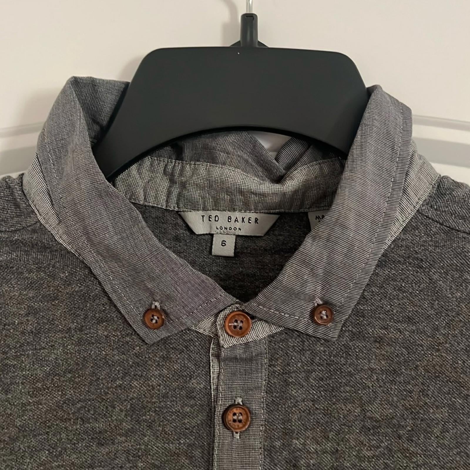 Ted Baker Polo Shirt, Norkskep Black Size 6 / XXL EXCELLENT!
