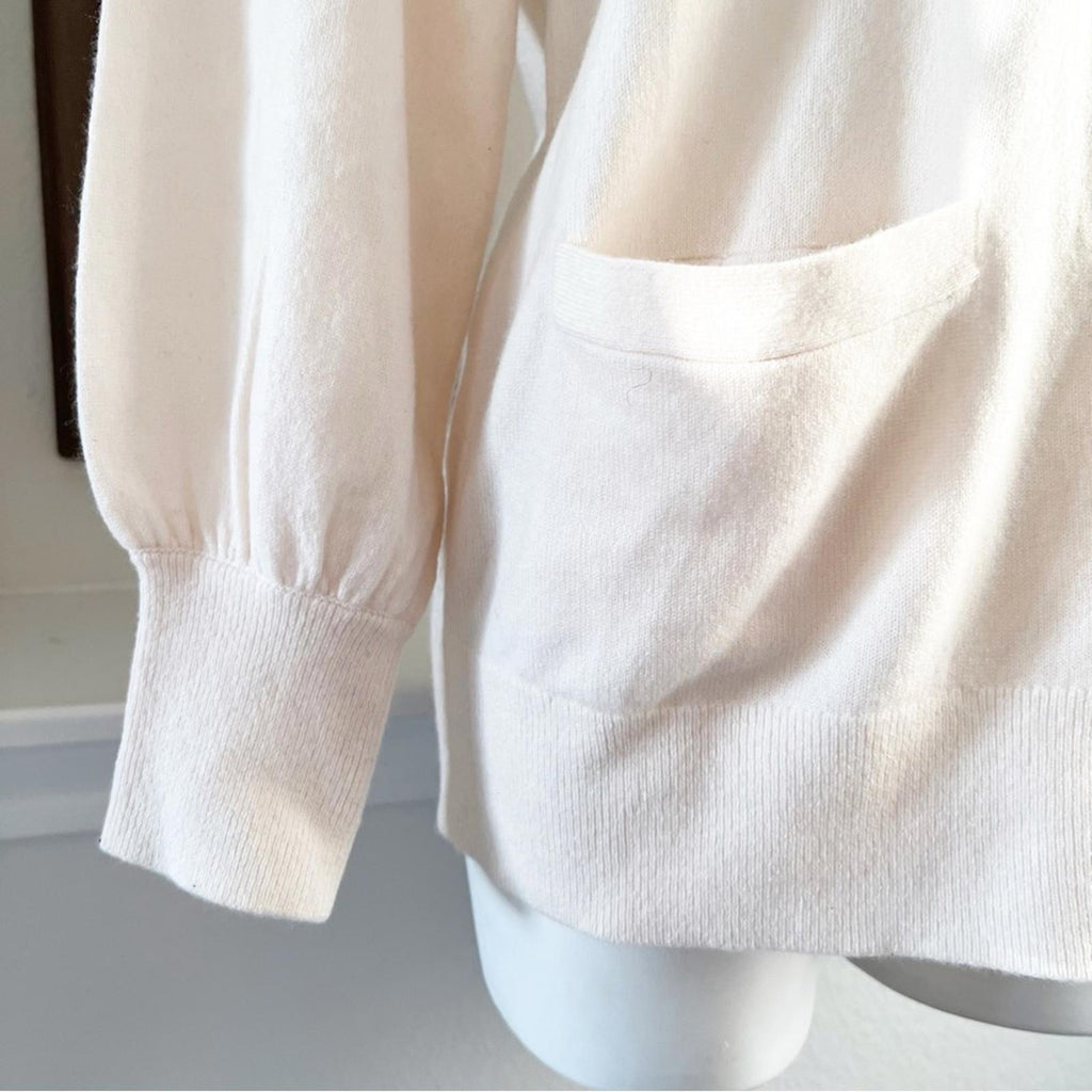 Lauren Ralph Lauren Cashmere Sweater, Winter Cream, Size M New w/Tag Retail $385