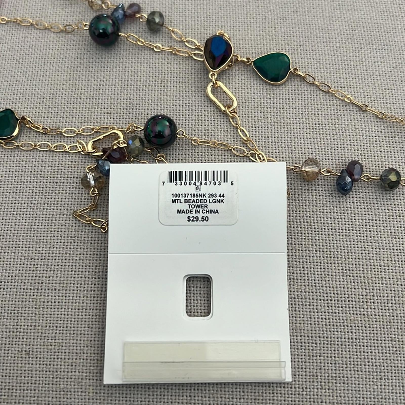 Style & Co Multi-Beaded Strand Necklace 42” + 3” Extender New w/Tag $29.50