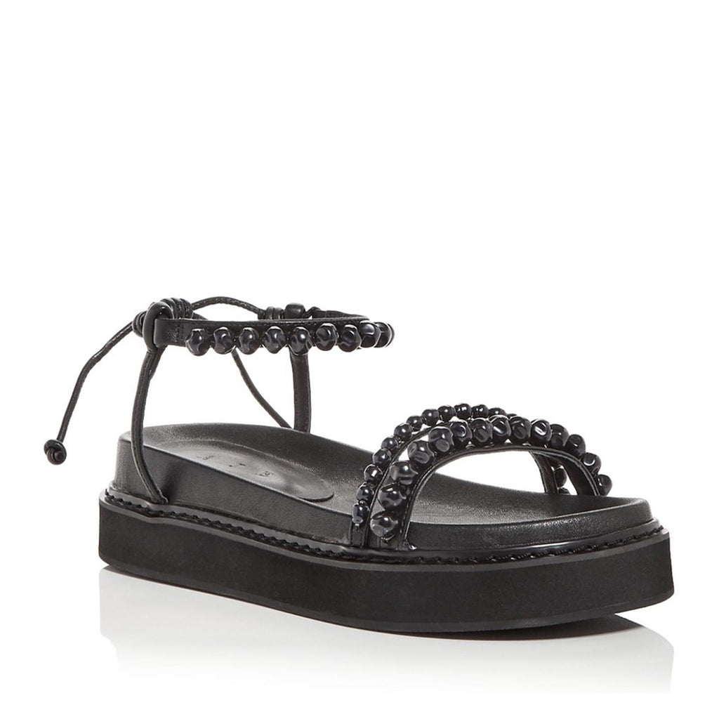 Aje BLACK Neo Pearl Embellished Platform Sandals, Size 36 New in Box +DustBag
