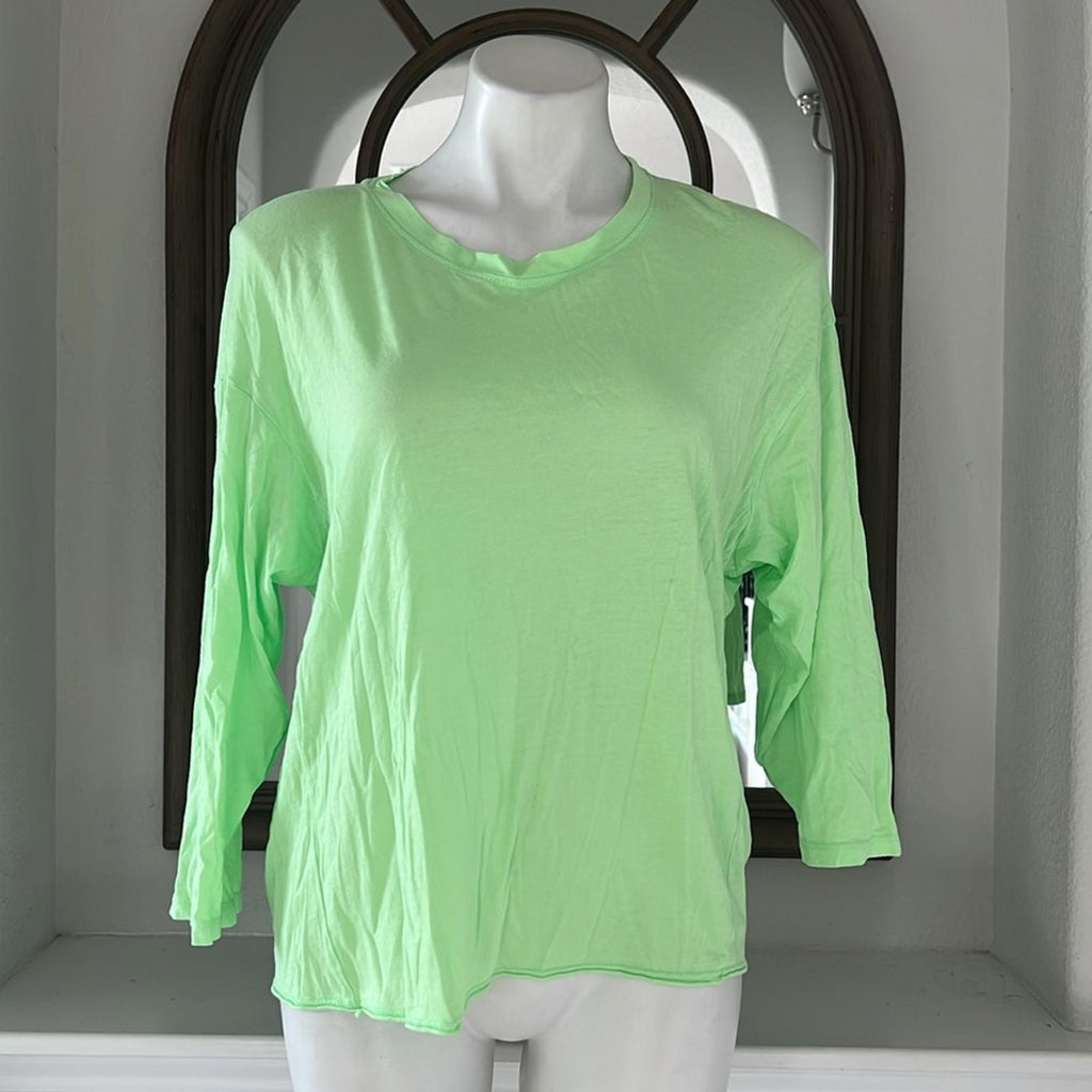 Sundry Athletic Crewneck T-Shirt in Green, Size 1/Small New w/Tag $82