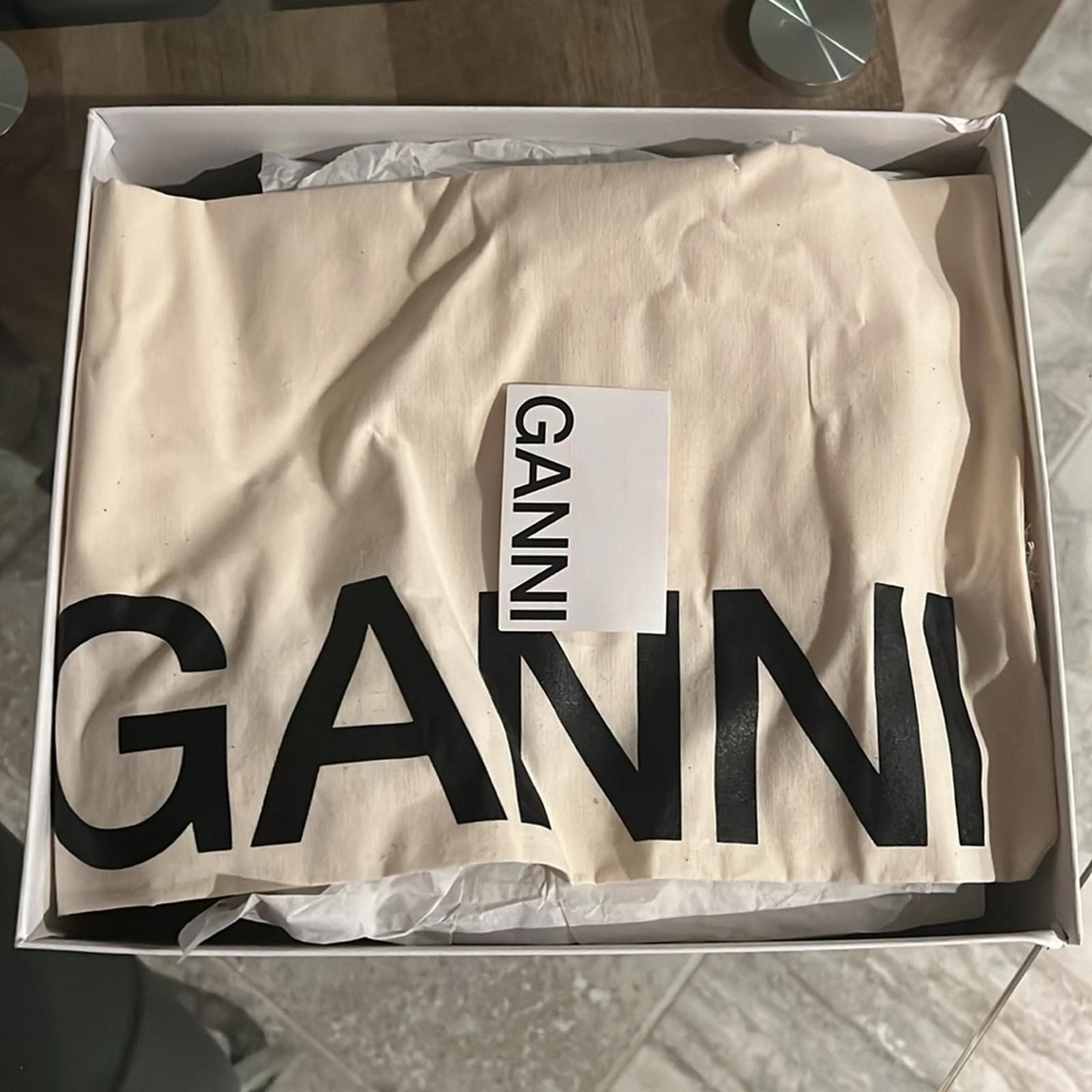 GANNI Women's Cleated Strappy Block Heel Sandals, Size 41 New in Box + Dust Bag