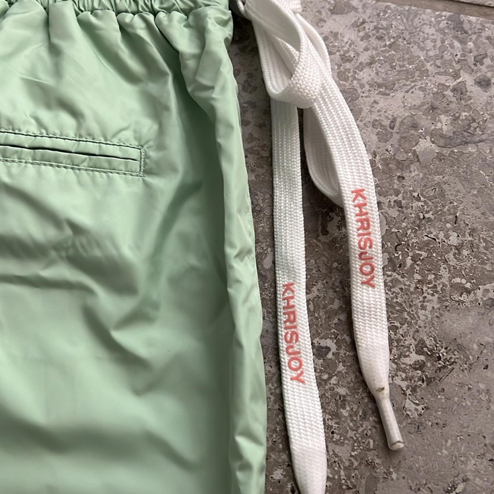 KHRISJOY Casual Pants in Mint Green, Size S - Made in Italy NEW w/o Tag $537
